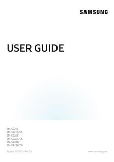 Samsung Galaxy S24 Ultra manual. Smartphone Instructions.